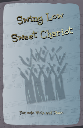 Swing Low Sweet Chariot. Gospel Song for Viola and Piano
