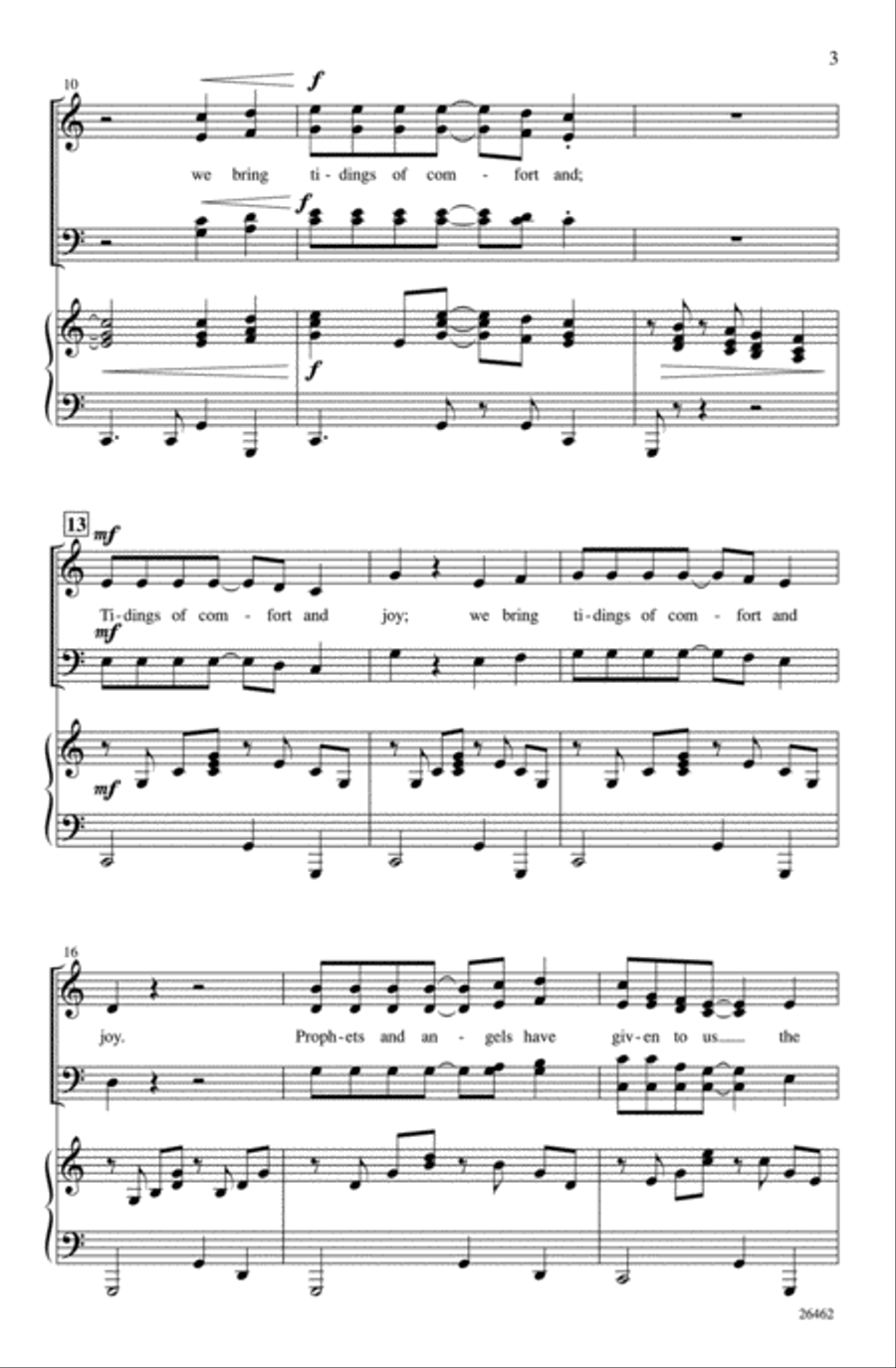 Comfort and Joy Comfort and Joy 4-Part scores gallery preview page 3