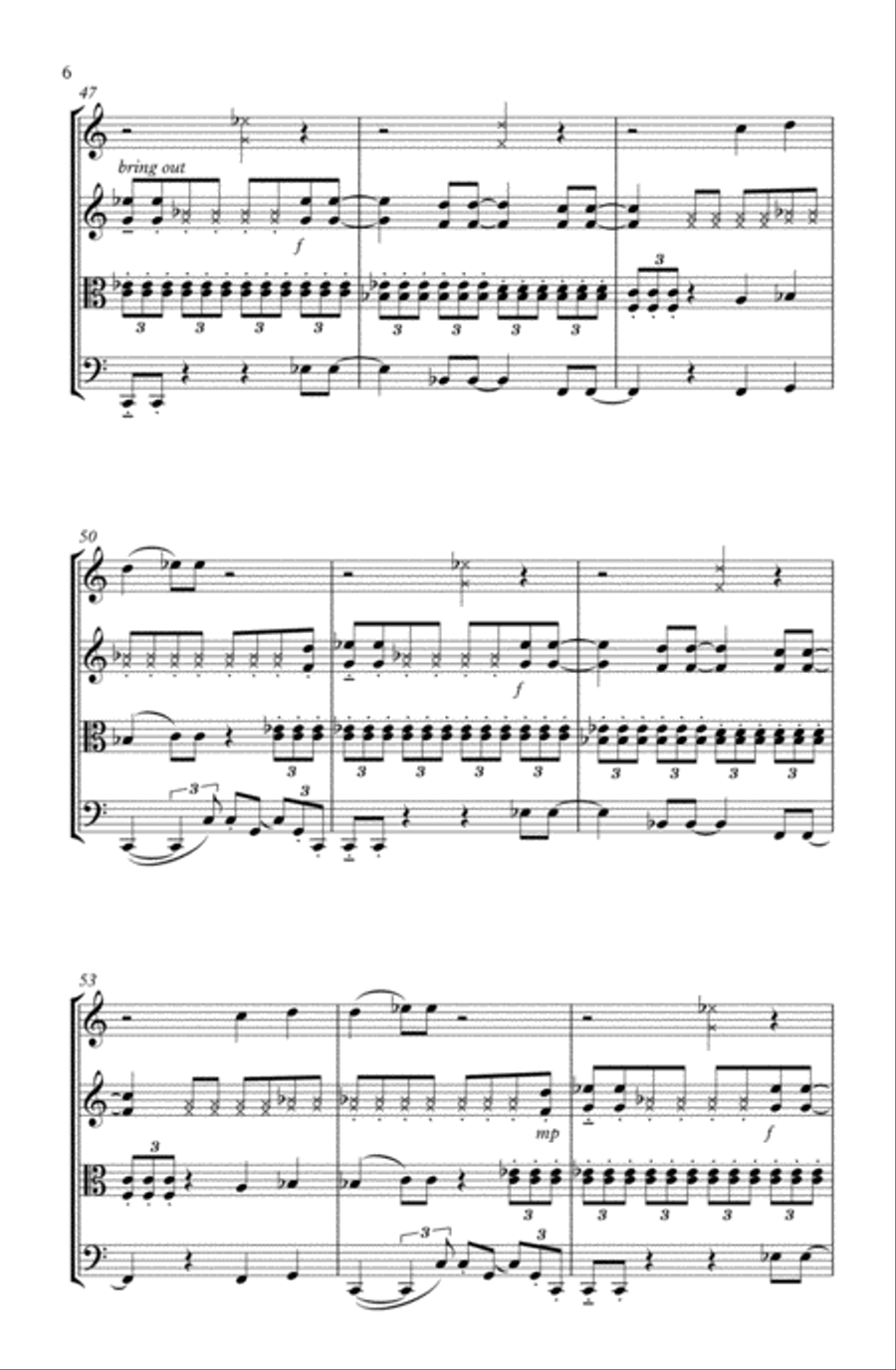Rosanna Rosanna String Quartet scores gallery preview page 6