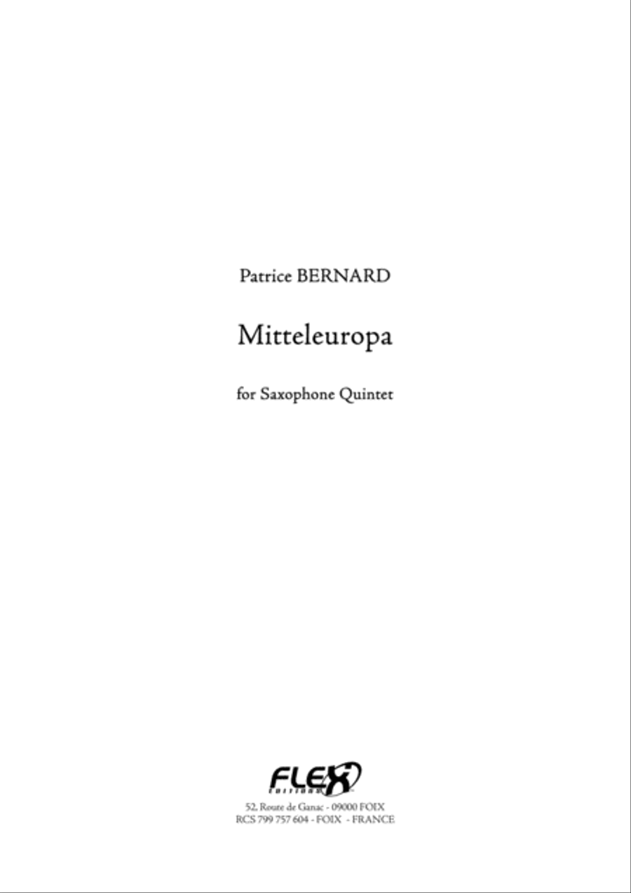 Mitteleuropa Tenor Saxophone scores gallery preview page 1