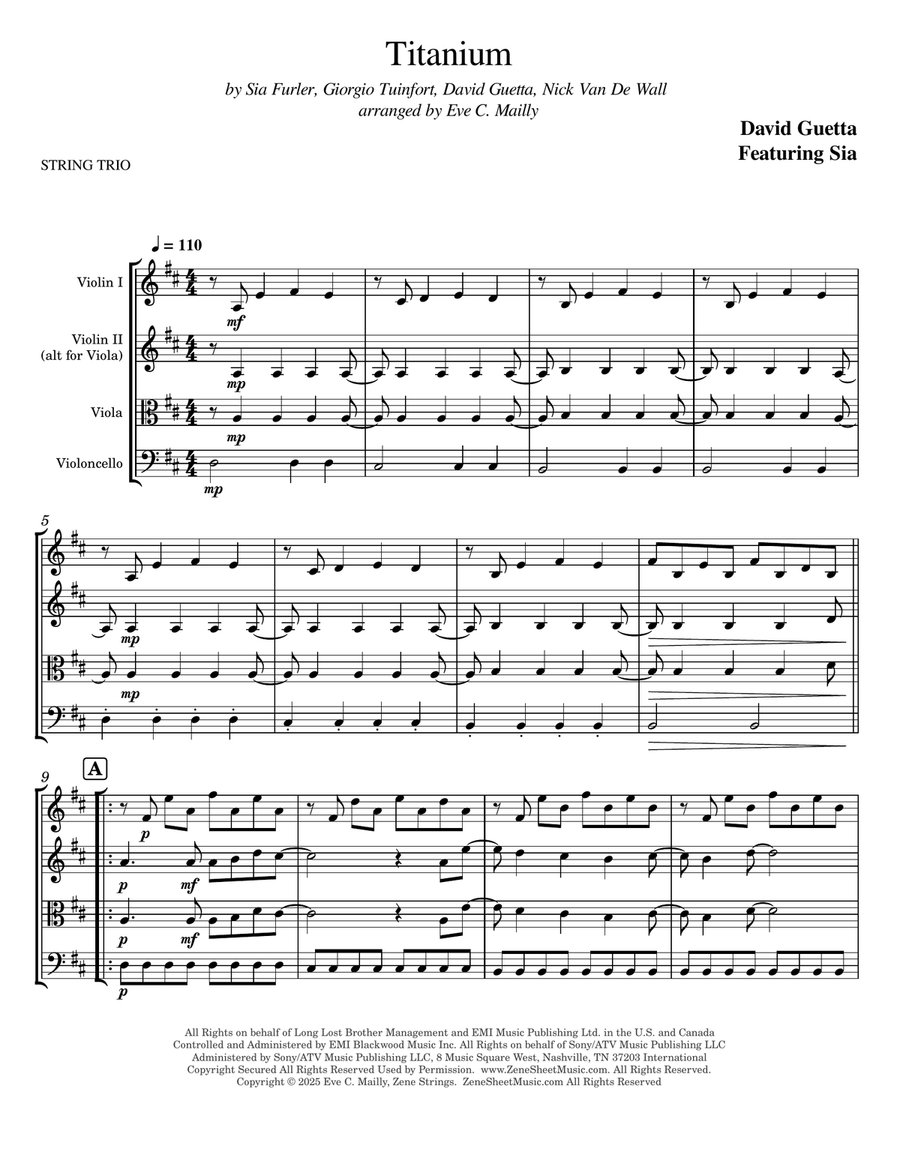 Titanium String Trio scores gallery preview page 1