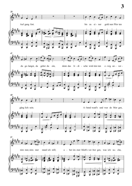 Schubert-Der Pilgrim(Der Pilgrim),Op.37 No.1 in E for Vocal and Piano