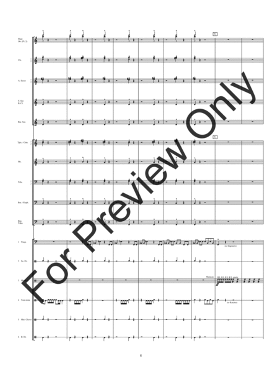 Electricity (Score) Concert Band scores gallery preview page 11