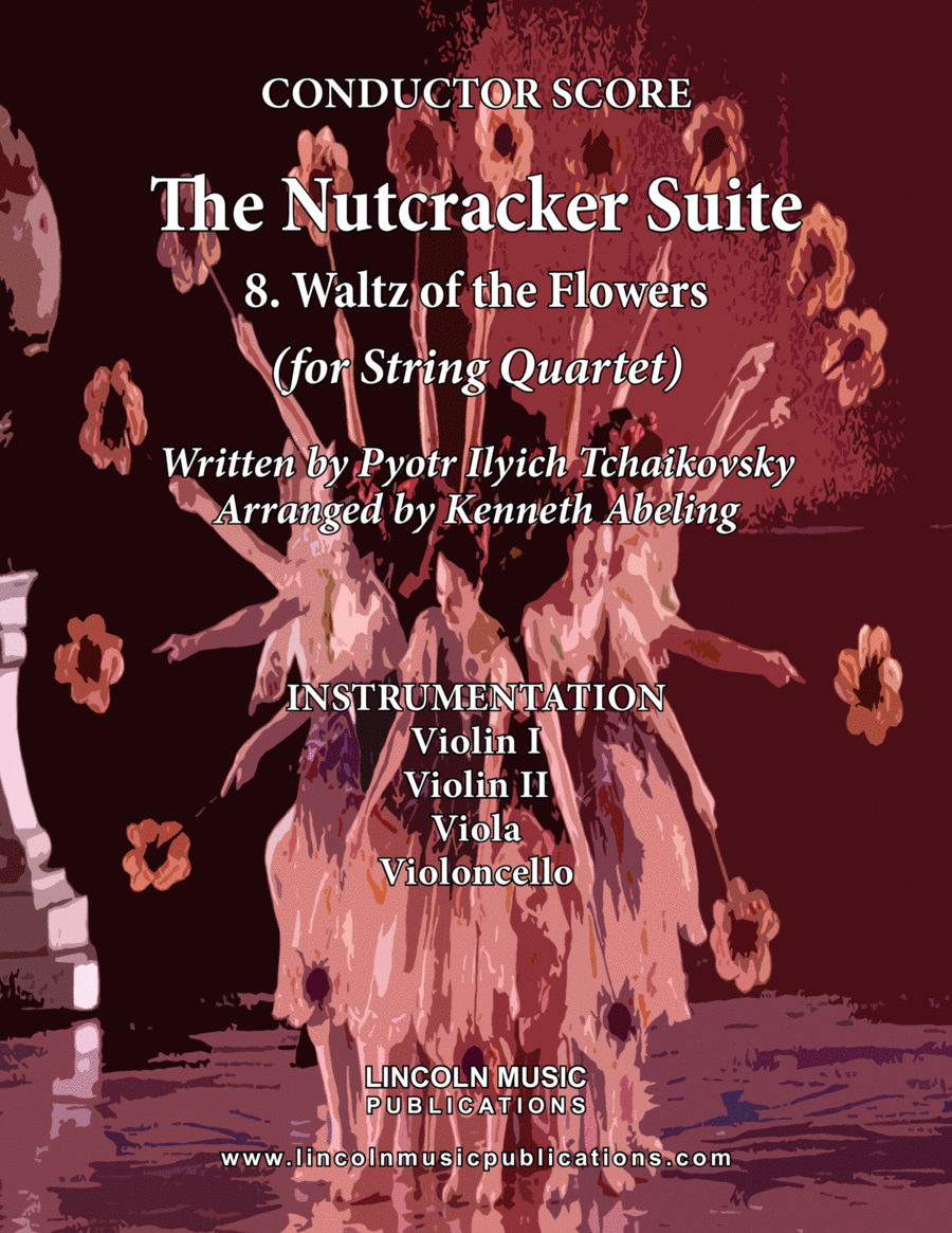 The Nutcracker Suite - 8. Waltz of the Flowers (for String Quartet) String Quartet scores gallery preview page 1