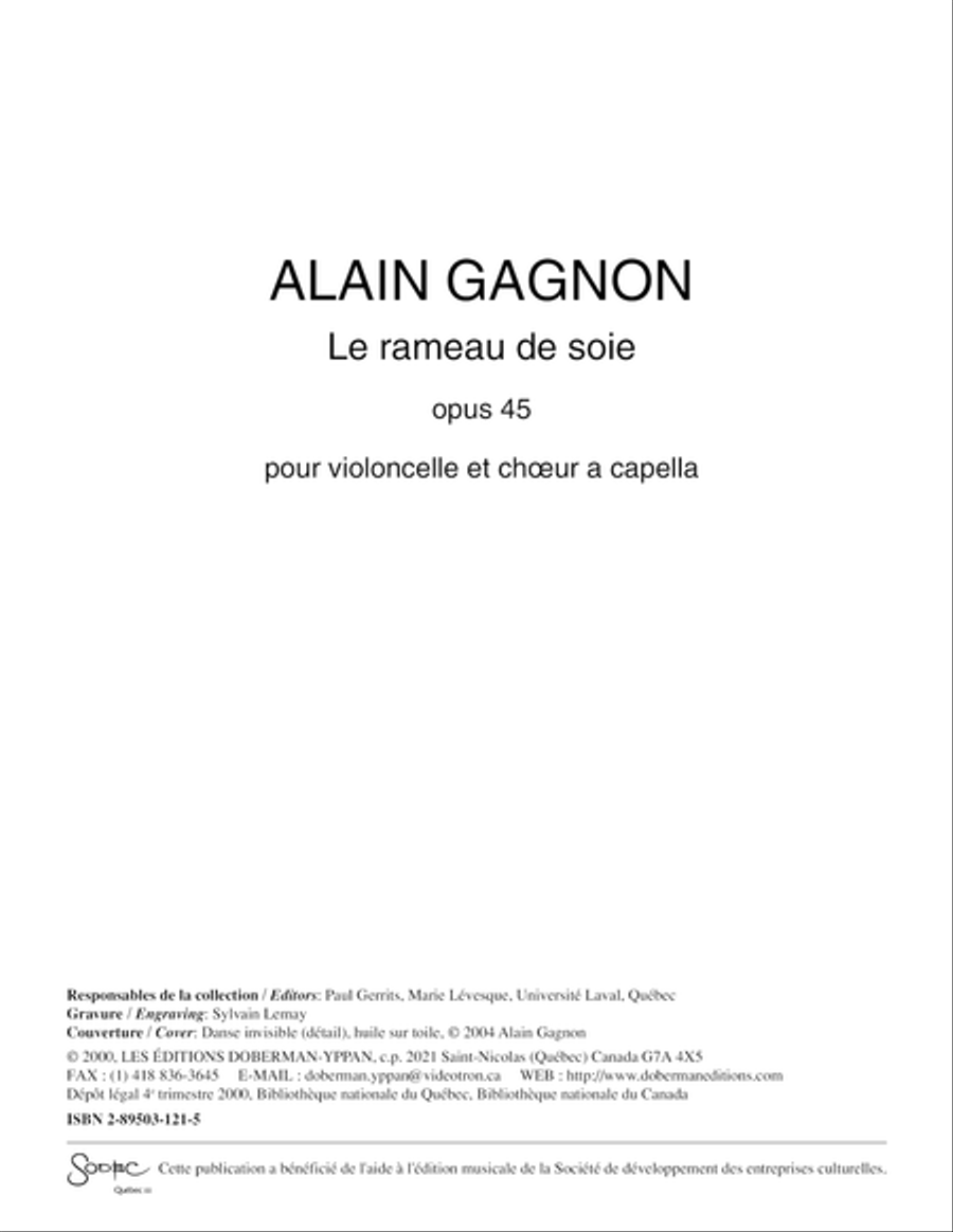 Le rameau de soie Choir scores gallery preview page 1