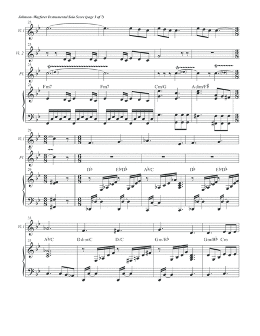 Wayfarer Inst. Solo Score Flute scores gallery preview page 5
