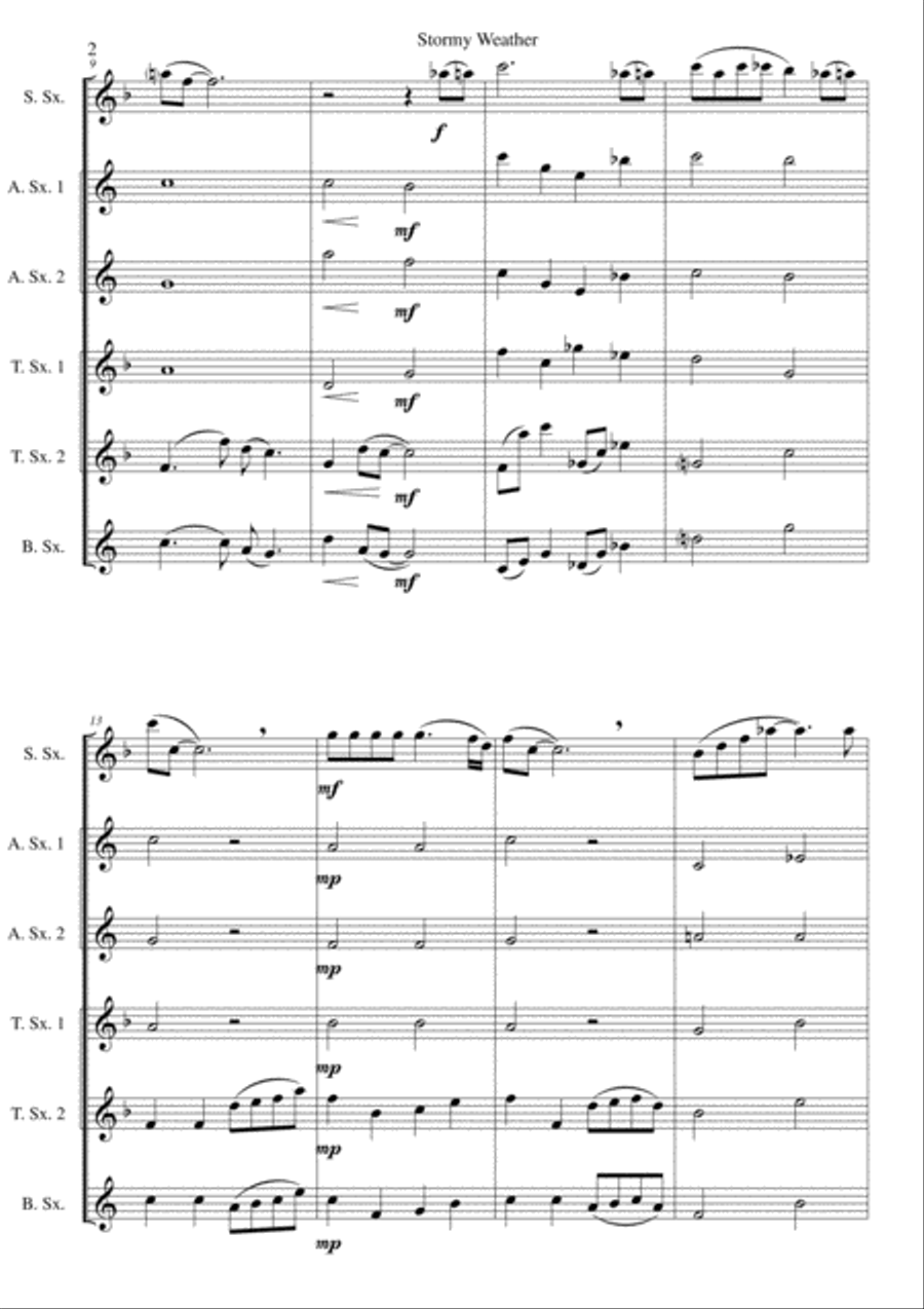 Stormy Weather Woodwind Ensemble scores gallery preview page 2