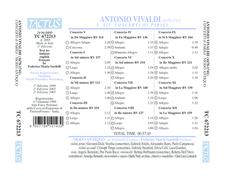 Antonio Vivaldi: I XII Concert