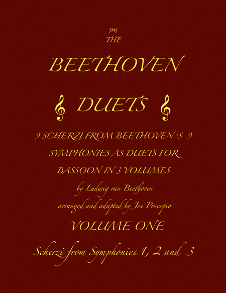The Beethoven Duets For Bassoon Volume 1 Scherzi 1, 2 and 3 image number null