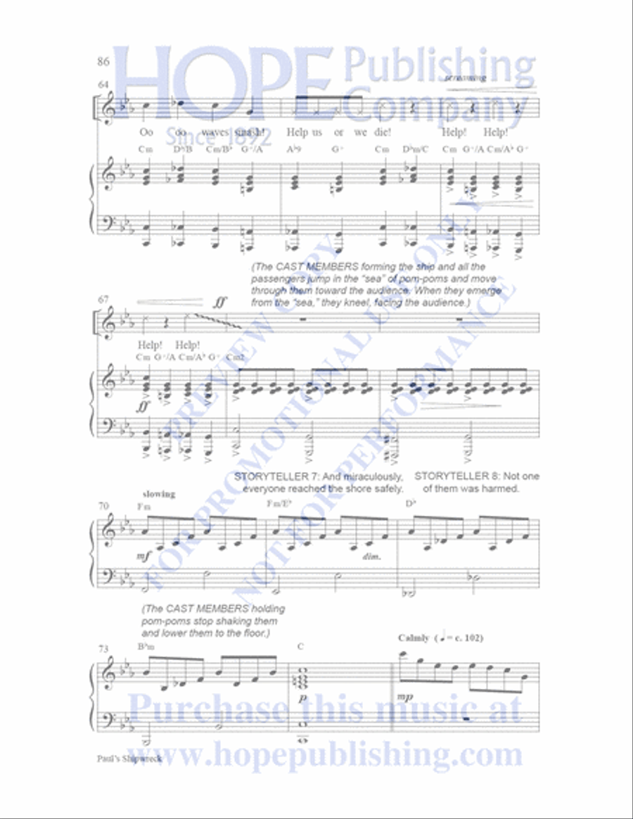 Sailor's Bible Children's Choir scores gallery preview page 87