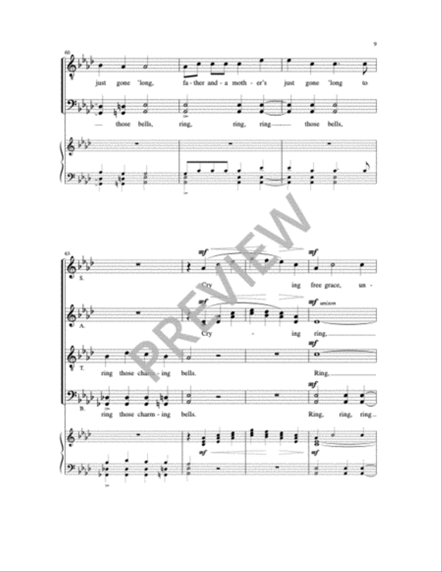 Mary And-A Martha SSAATTBB scores gallery preview page 11