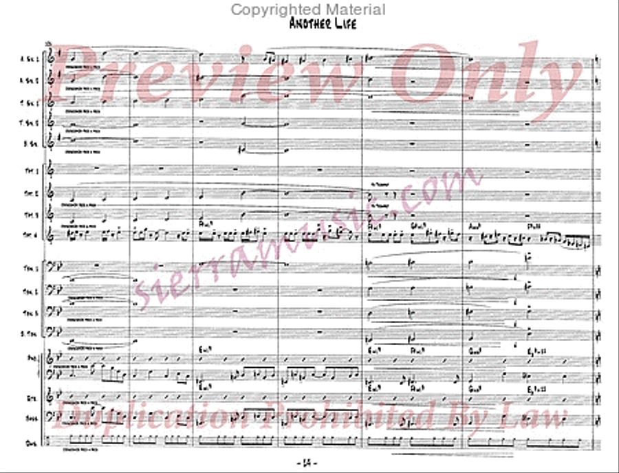 Another Life Big Band scores gallery preview page 15
