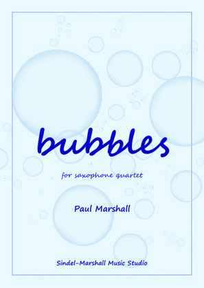 Book cover for Bubbles for Saxophone Quartet