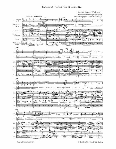 Clarinet Concerto in Bb major
