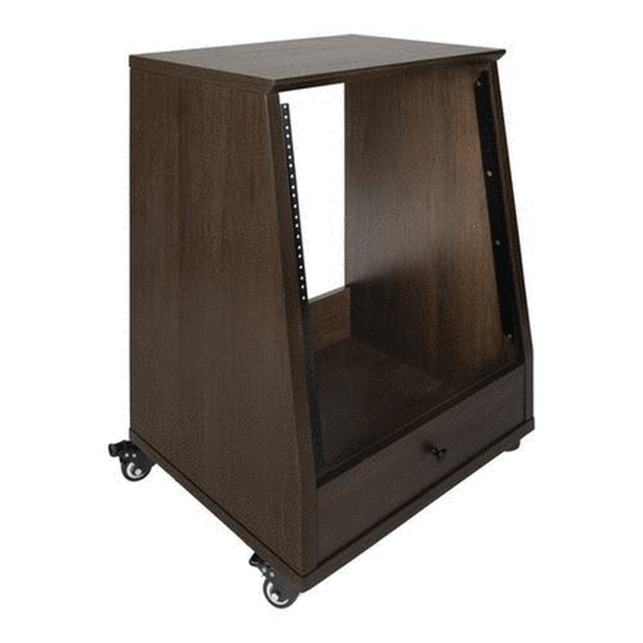 Frameworks Elite Furniture Series 12U Angled Studio Rack with Locking Casters