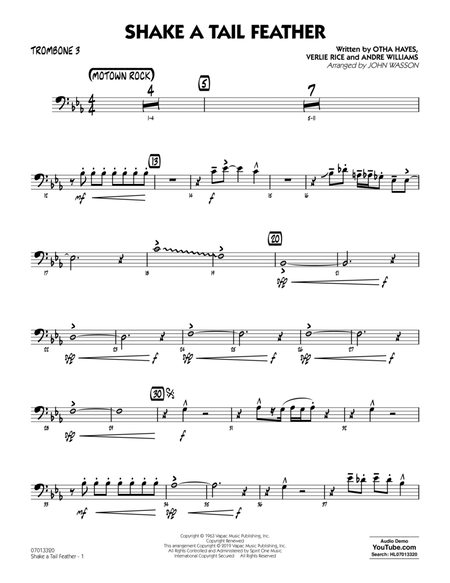 Shake a Tail Feather (arr. John Wasson) - Trombone 3