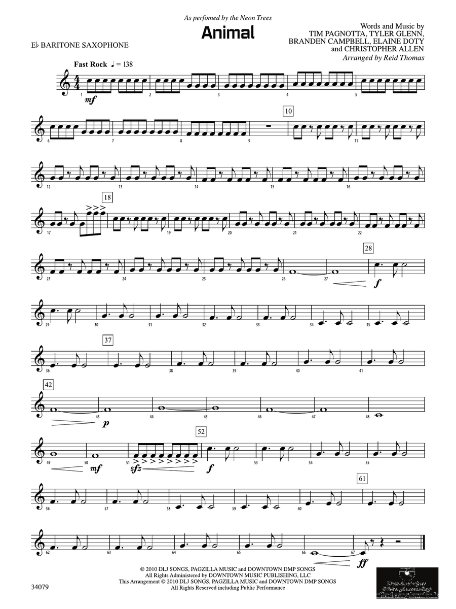 Animal: E-flat Baritone Saxophone