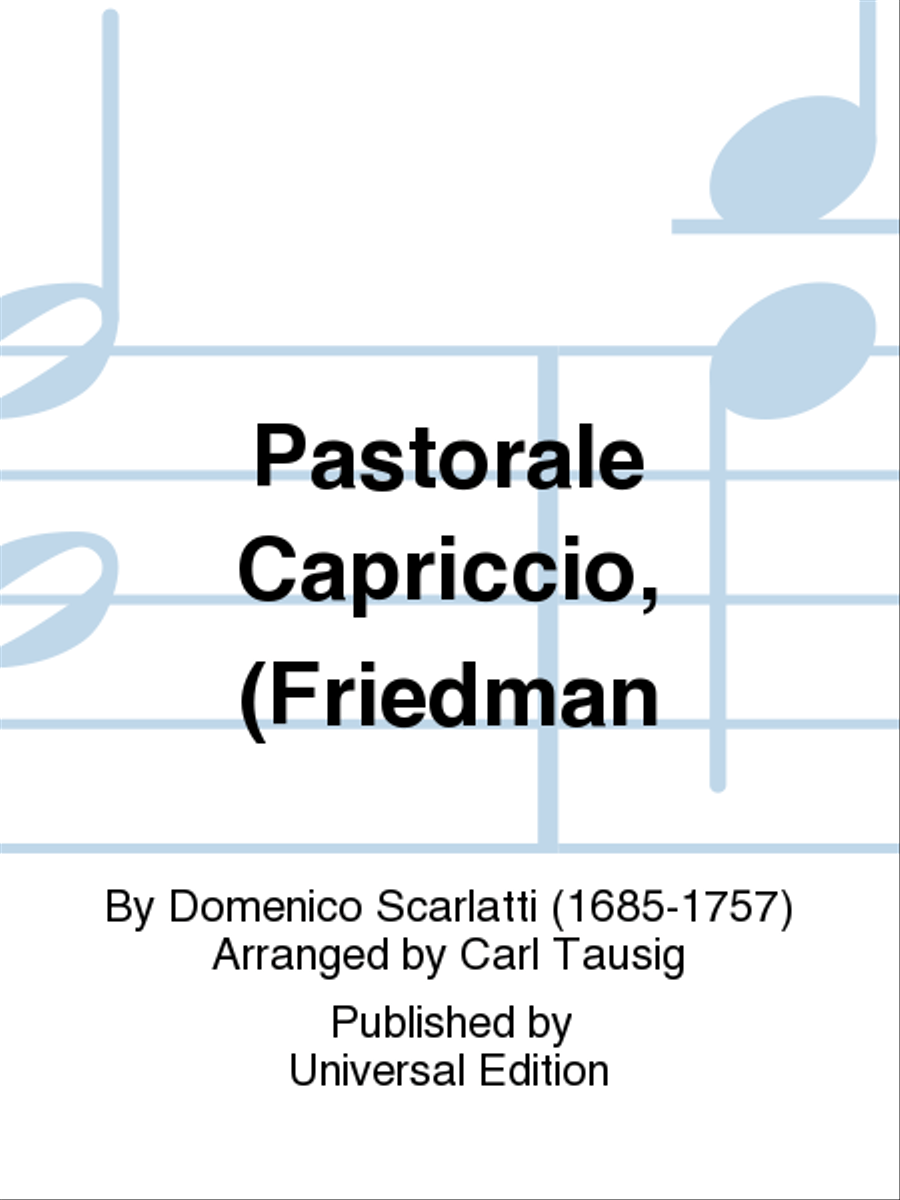 Pastorale Capriccio, (Friedman School and Community scores gallery preview page 1