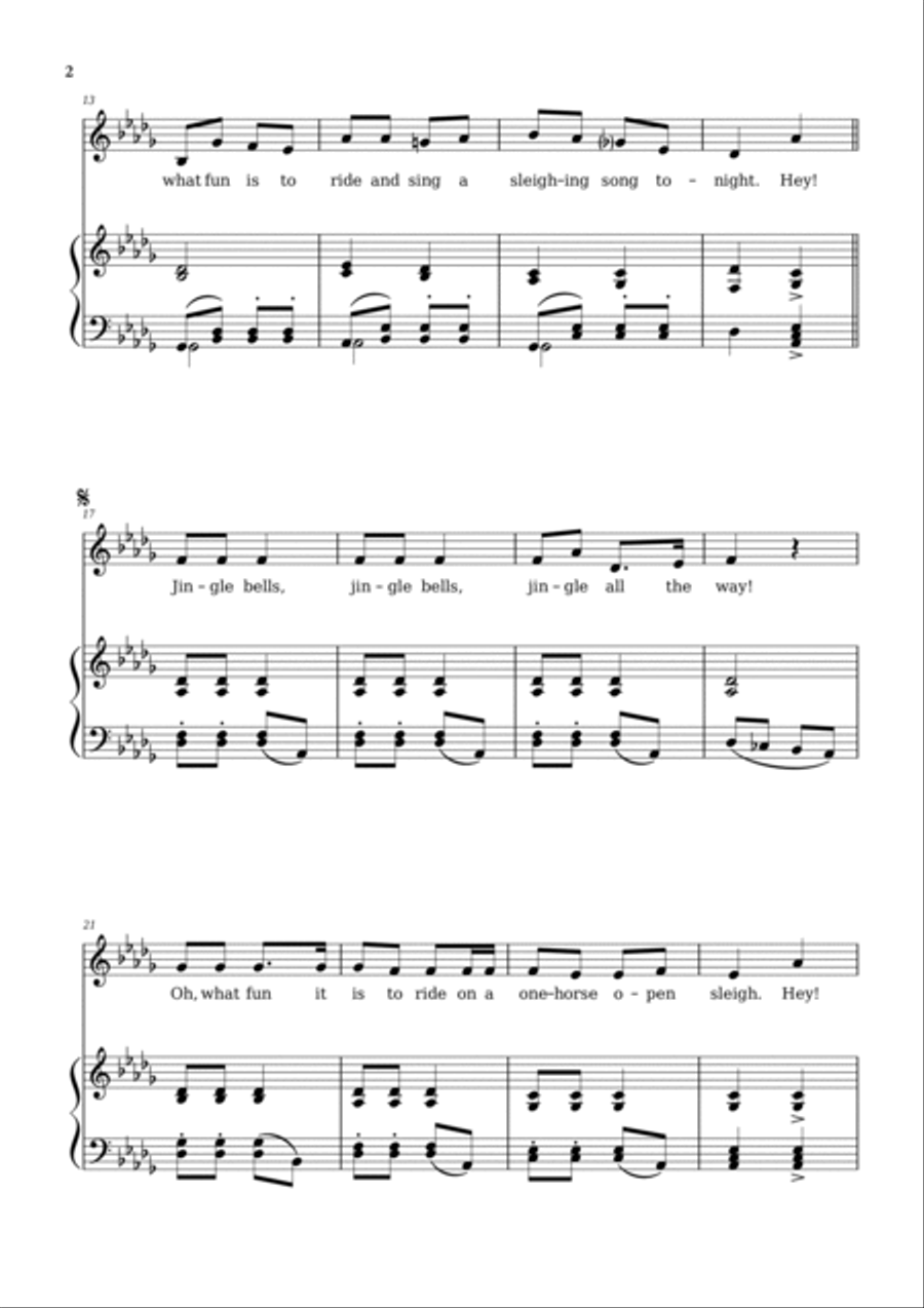 Jingle Bells Voice scores gallery preview page 2