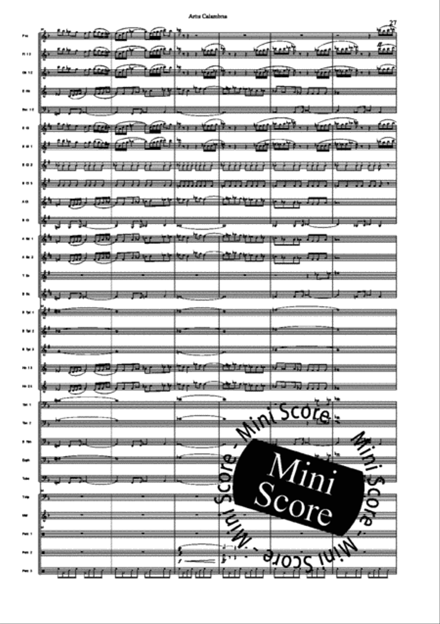 Artis Calambria Concert Band scores gallery preview page 29