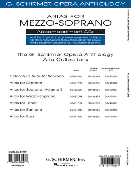 Arias for Mezzo-Soprano image number null