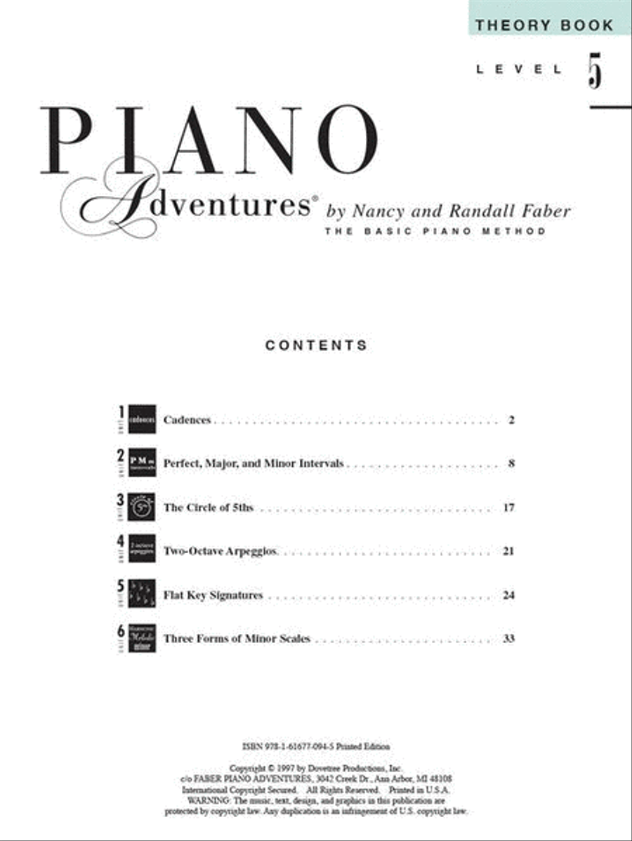 Level 5 – Theory Book Piano Method scores gallery preview page 2