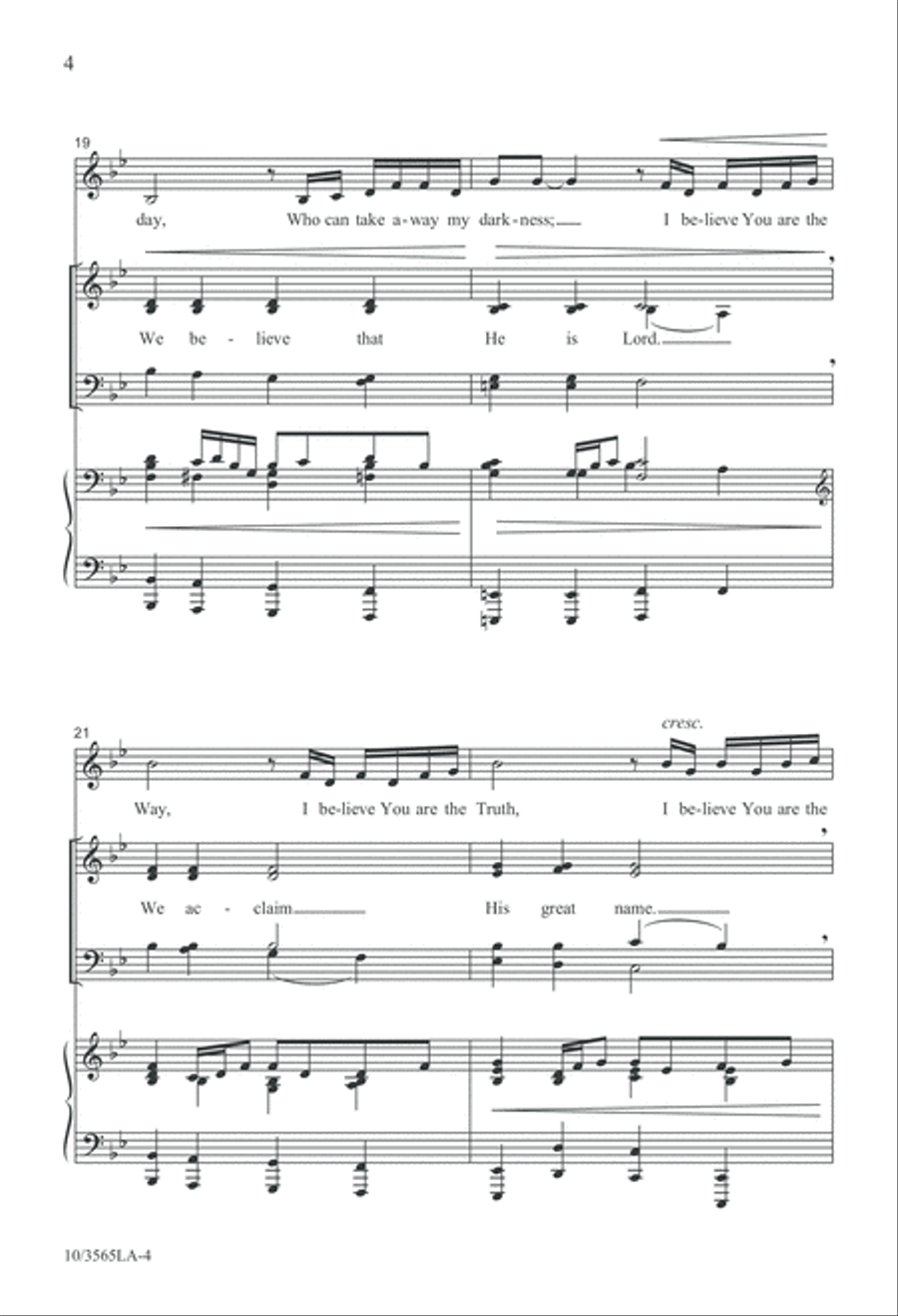 He Is Lord 4-Part scores gallery preview page 4