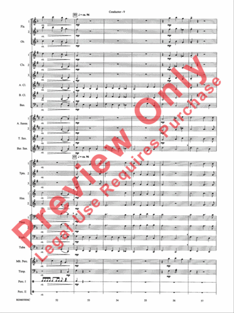 To Reap the Blessings of Freedom Concert Band scores gallery preview page 11