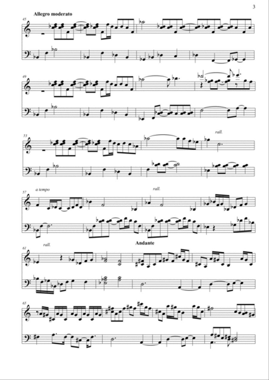 4 pezzi per pianoforte. 2- Ricordo Orientale Piano Solo scores gallery preview page 3