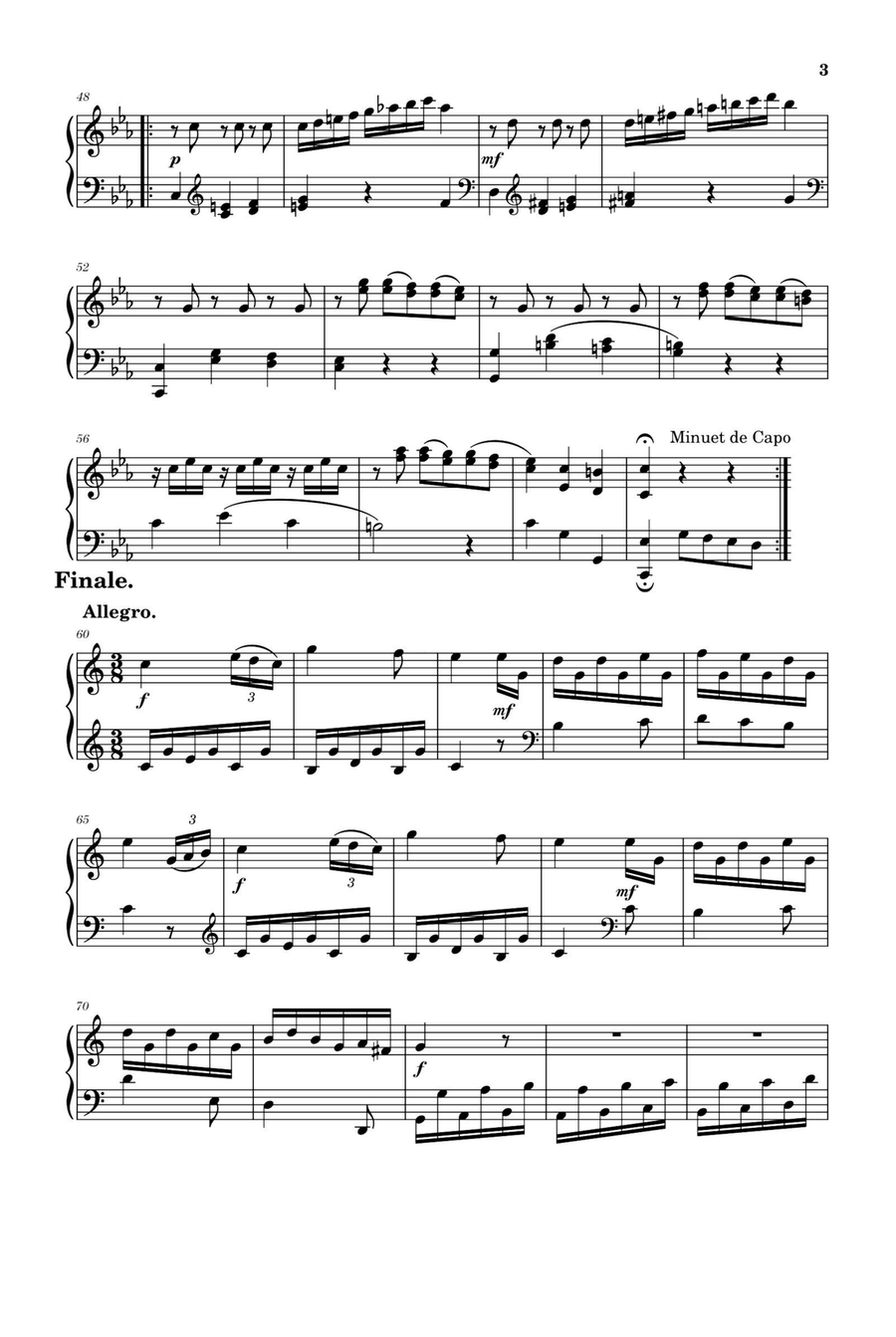 Sonata in C Major Hob. XVI 7 - Franz Joseph Haydn Piano Solo scores gallery preview page 3