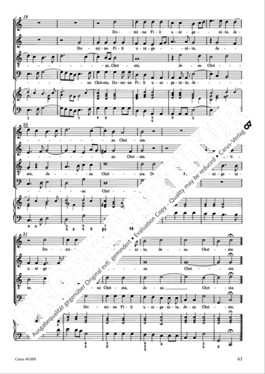 Introduzione e Gloria 4-Part scores gallery preview page 64