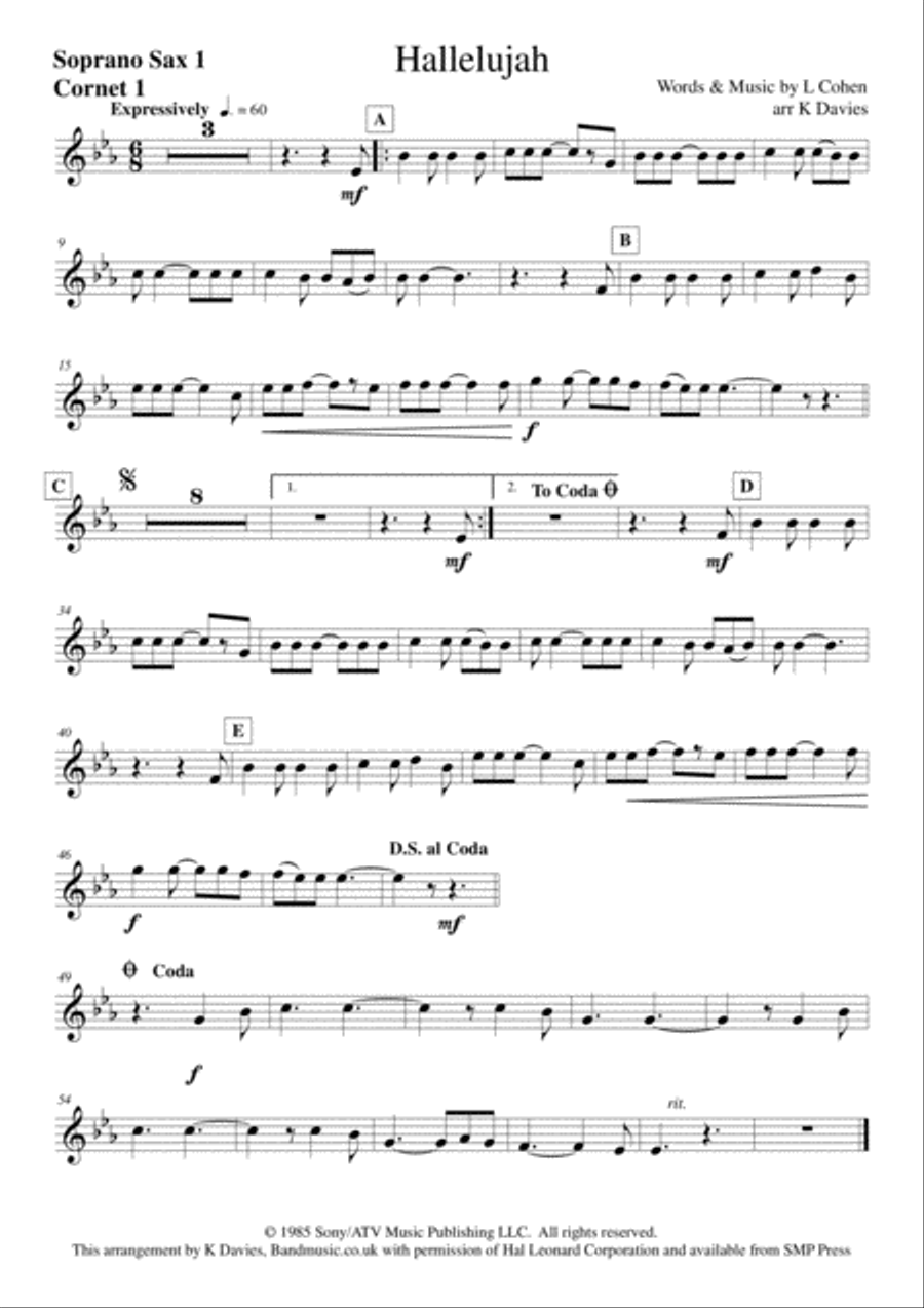 Hallelujah Small Ensemble scores gallery preview page 3