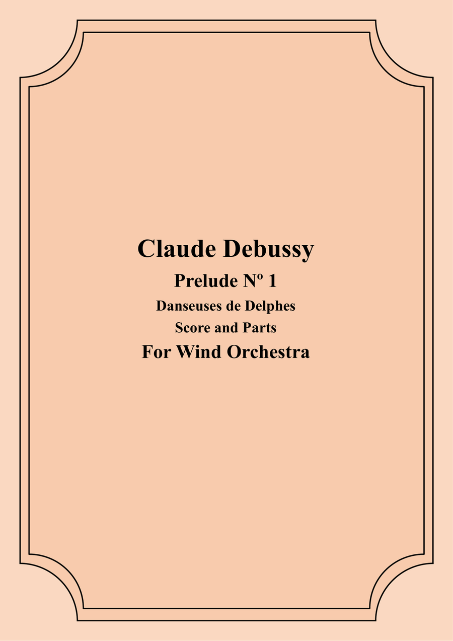 Prelude Nº 1 - Danseuses de Delphes (For Wind Orchestra) Full Orchestra scores gallery preview page 1