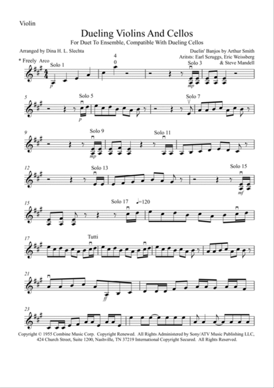 Duelin' Banjos String Duet scores gallery preview page 5