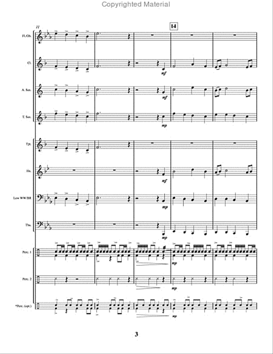 Skyline March Skyline March Concert Band scores gallery preview page 4
