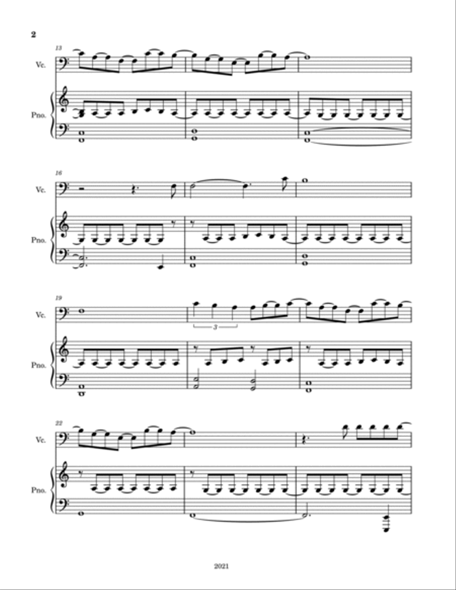 White Dress String Duet scores gallery preview page 2
