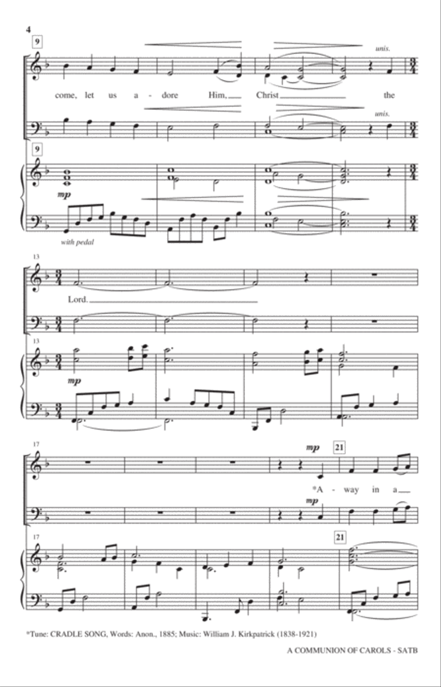 A Communion of Carols 4-Part scores gallery preview page 2