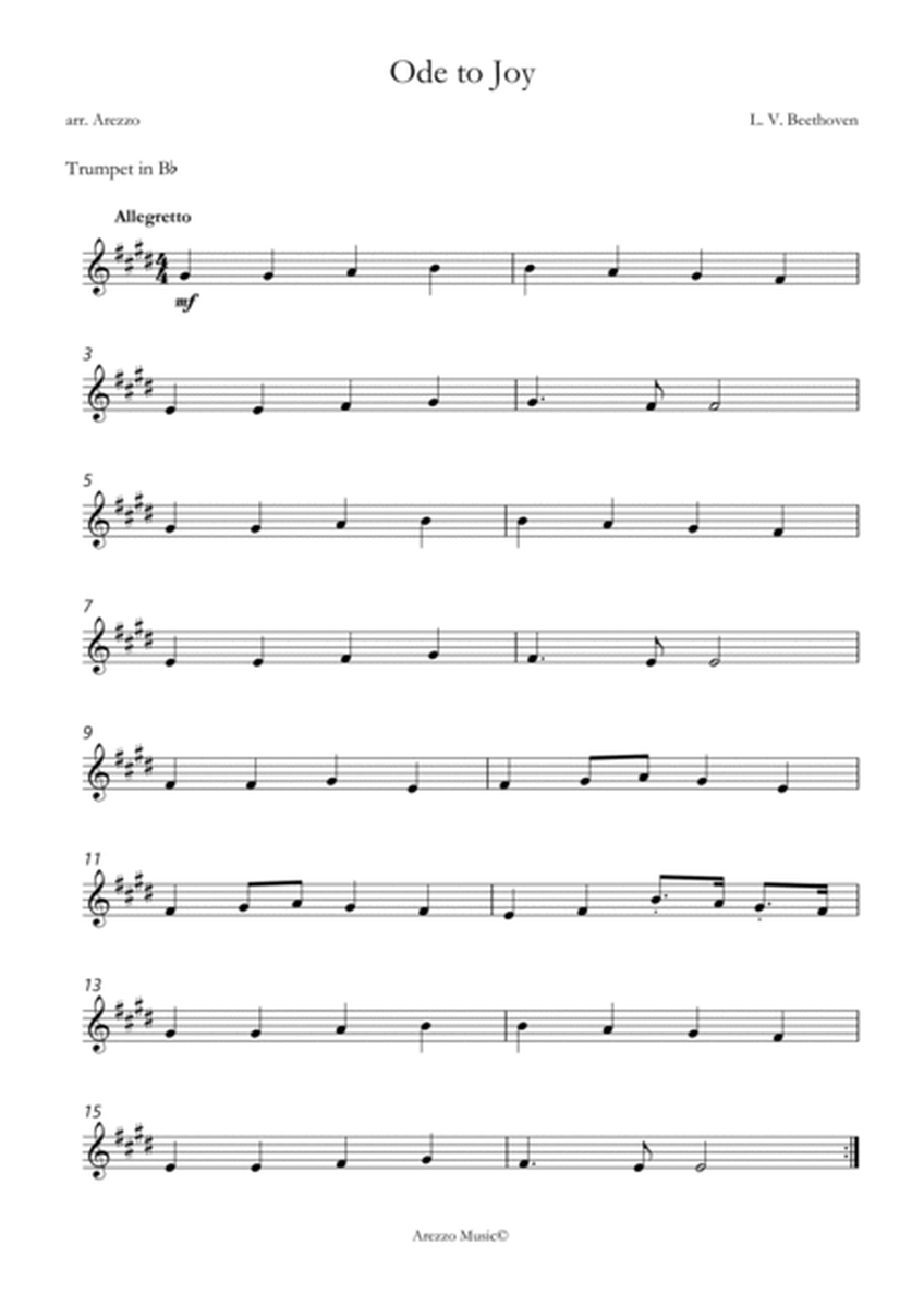 ode to joy trumpet and bassoon for beginners arezzo sheet music engraver image number null