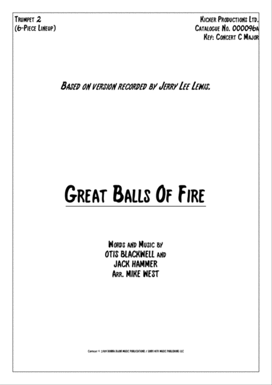 Great Balls Of Fire Small Ensemble scores gallery preview page 4