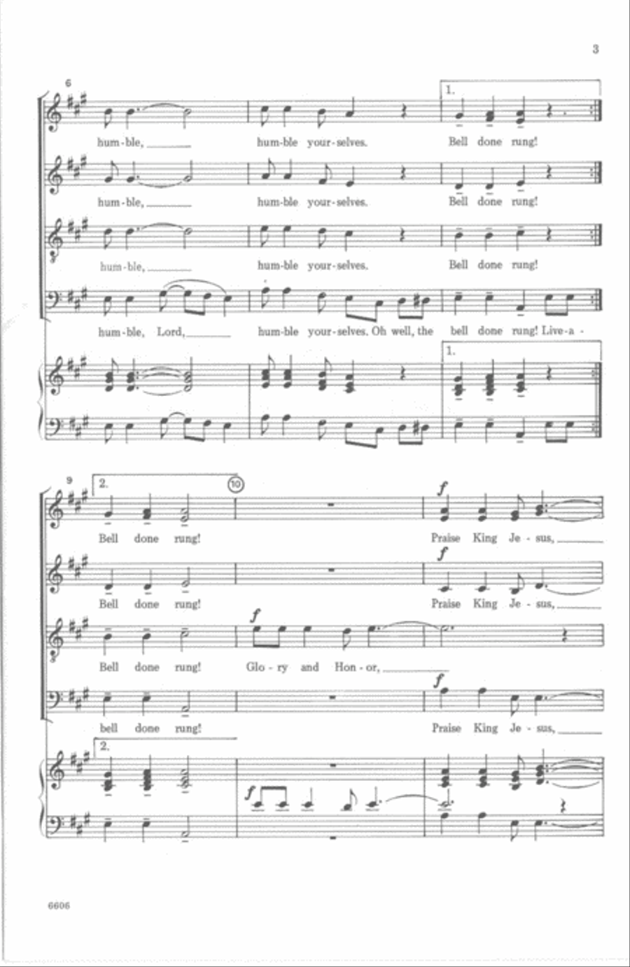 Live-a-Humble Live-a-Humble 4-Part scores gallery preview page 3