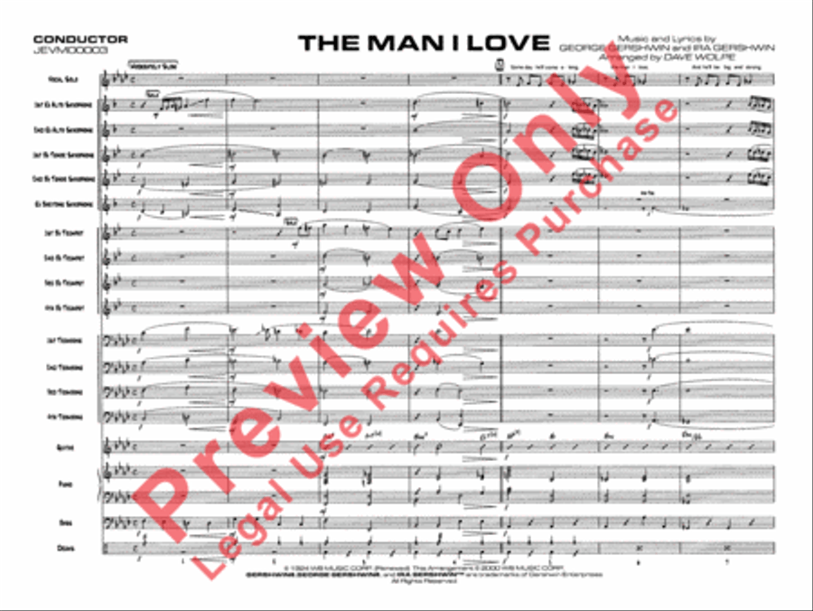 The Man I Love The Man I Love Jazz Ensemble scores gallery preview page 4