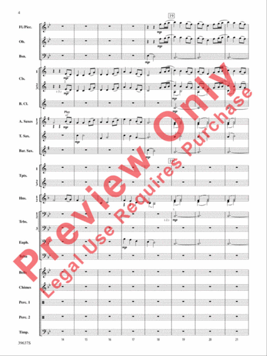A Blessed Hymn A Blessed Hymn Concert Band scores gallery preview page 5