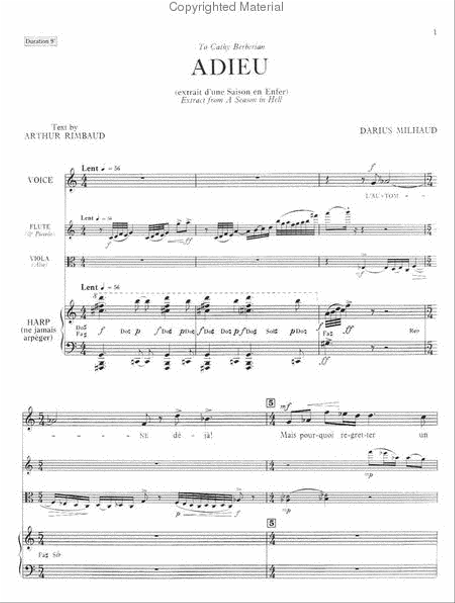 Adieu Chamber Music scores gallery preview page 2