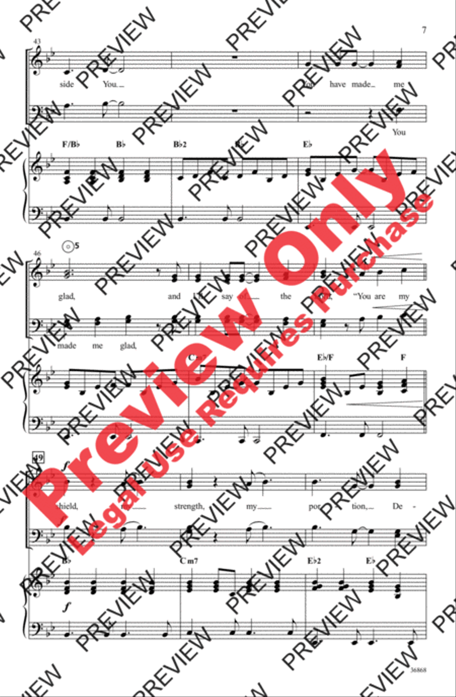 Made Me Glad 4-Part scores gallery preview page 7