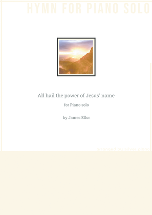 Book cover for All hail the power of Jesus' name (PIANO HYMN)