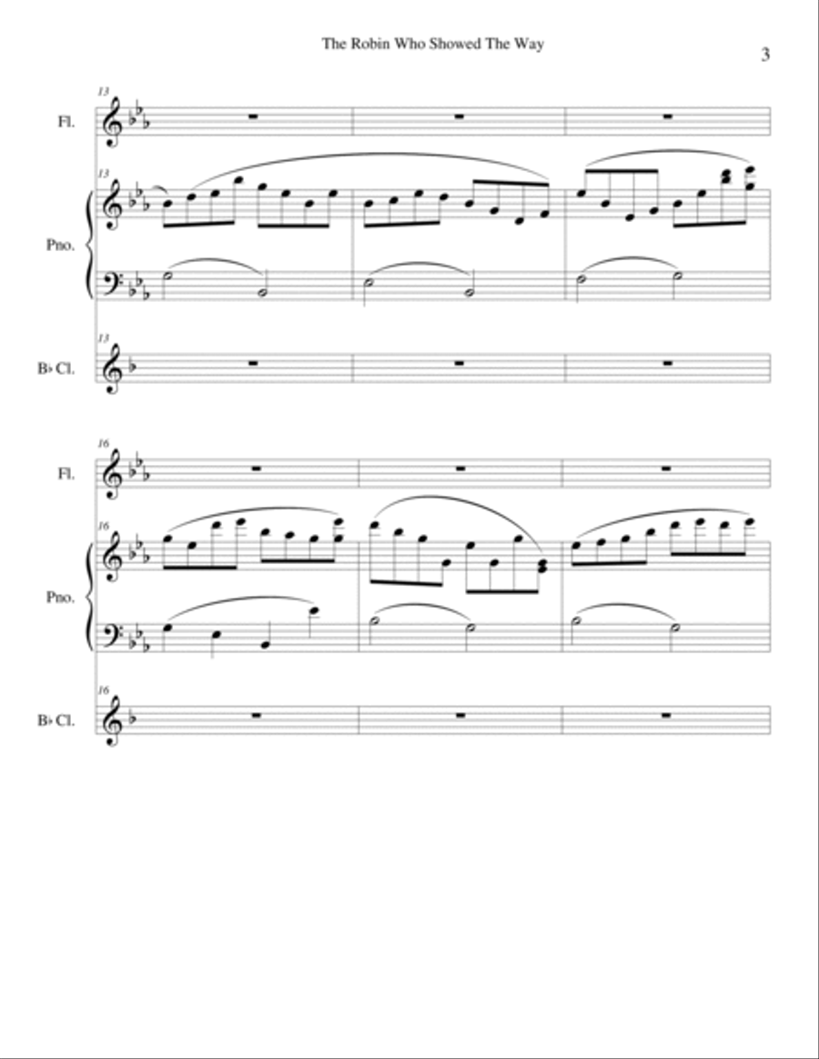 The Robin Who Showed The Way Small Ensemble scores gallery preview page 3
