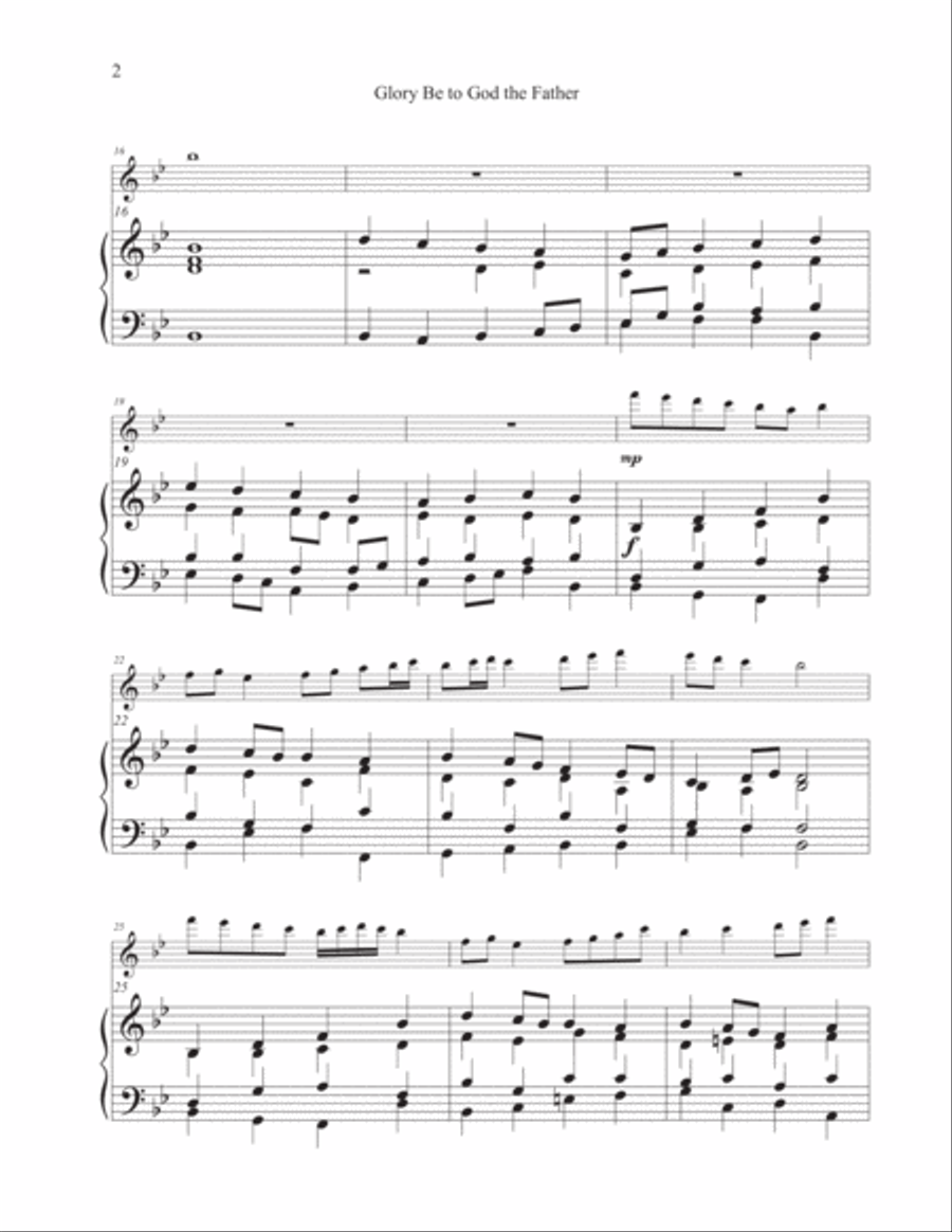 Glory Be to God the Father (Hymn Tune: WORCHESTER)