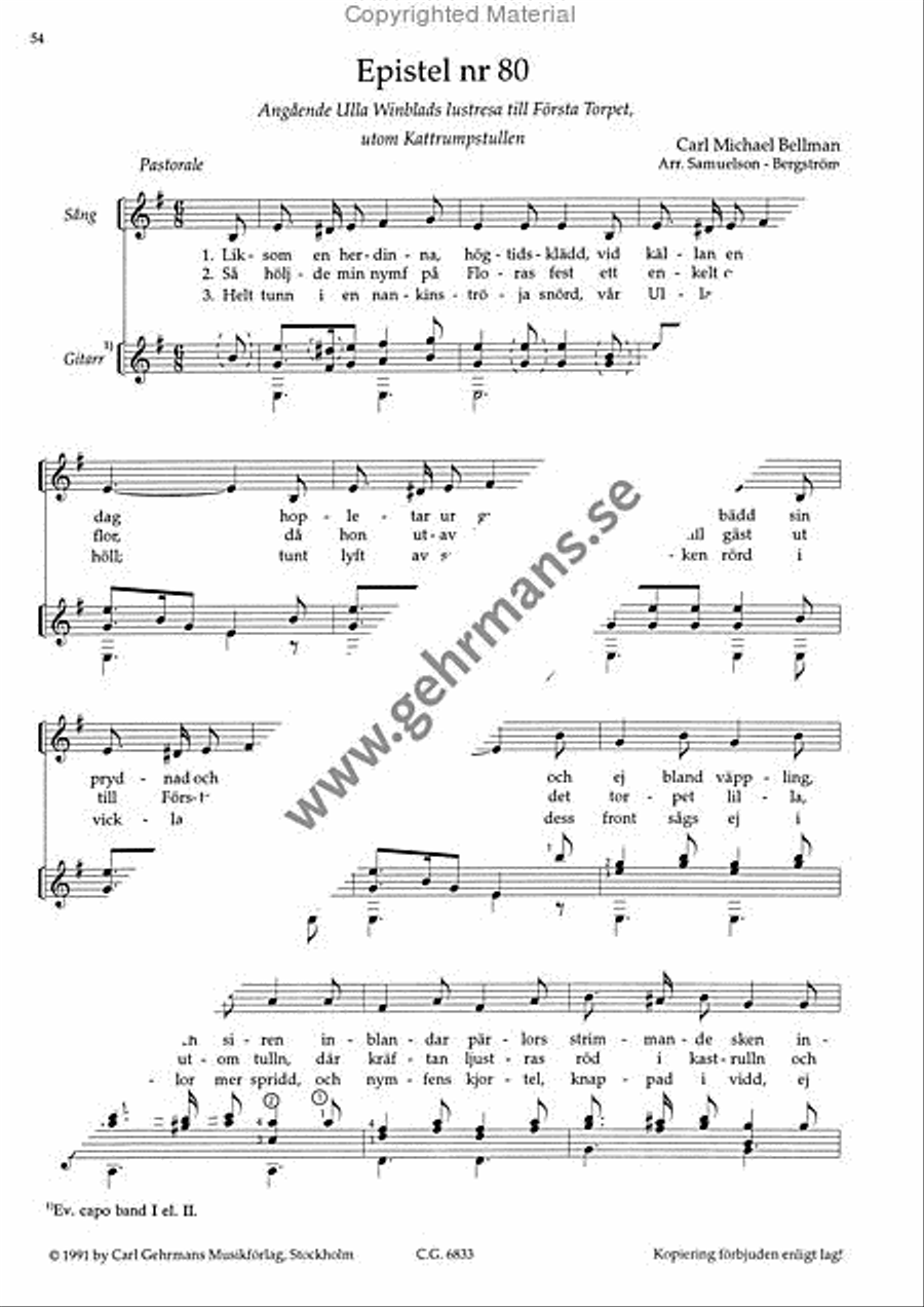 Nitton epistlar Nitton epistlar Guitar scores gallery preview page 8