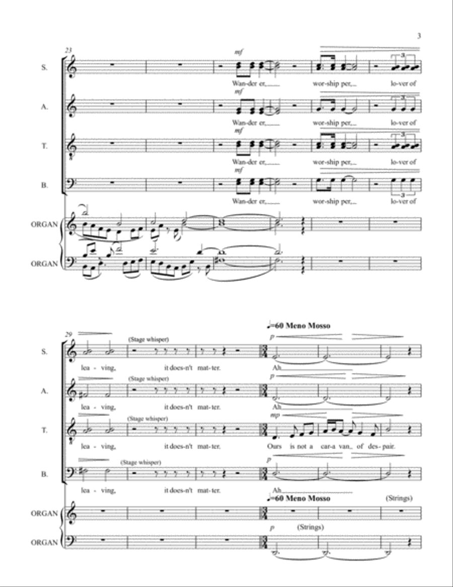 WHERE EVERYTHING IS MUSIC Rehearsal Score Small Ensemble scores gallery preview page 3