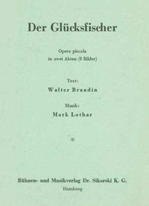 Book cover for Der Glucksfischer -opera Piccola In 2 Akten (8 Bildern). Libretto-